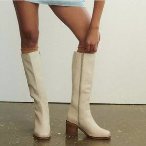 Seychelles Itinerary Knee High Boots- Winter White, Size 8